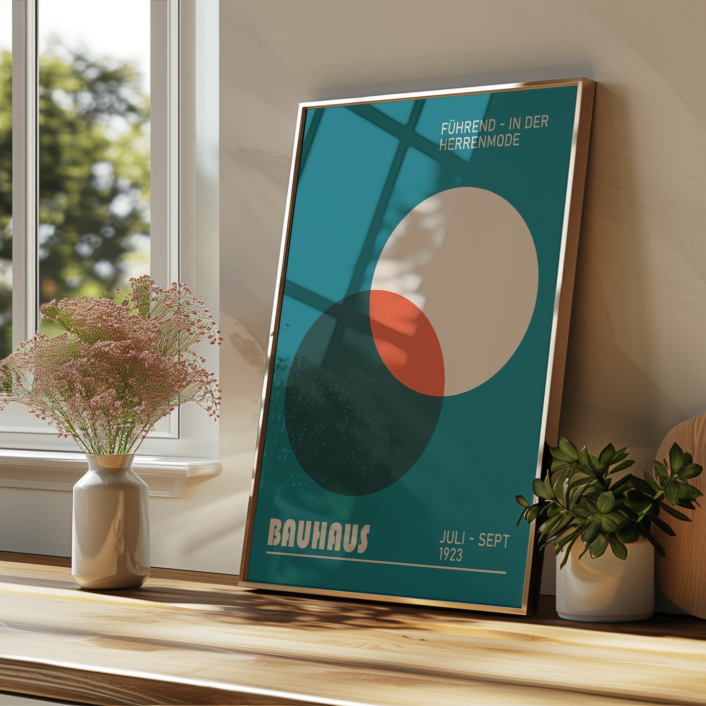 BAUHAUS EXHIBITION poster, Circles Colorful gallery wall art print - BH 22_001