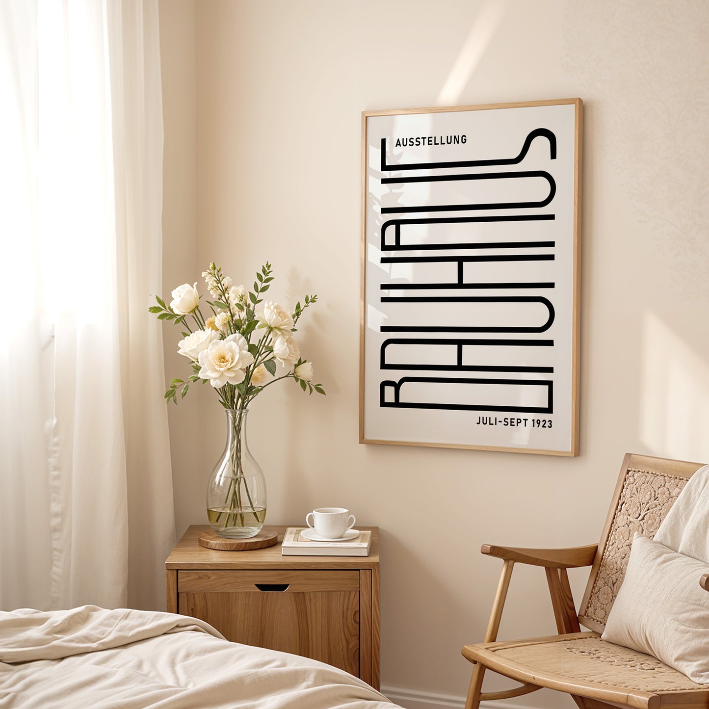 Bauhaus Ausstellung Poster: Framed Modern Art Exhibition Print - BH Green18_007