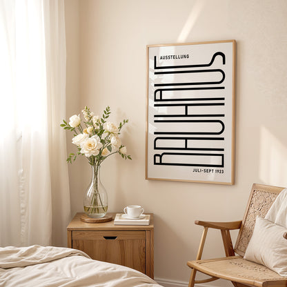 Bauhaus Ausstellung Poster: Framed Modern Art Exhibition Print - BH Green18_007