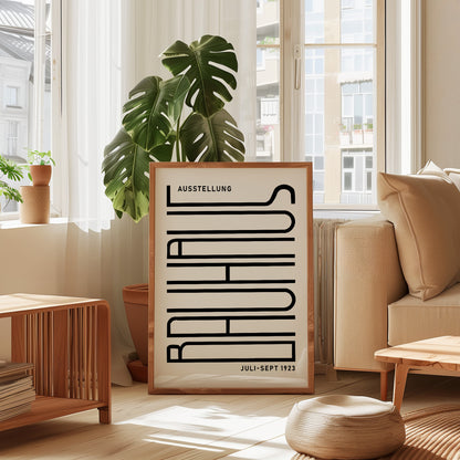 Bauhaus Ausstellung Poster: Framed Modern Art Exhibition Print - BH Green18_007