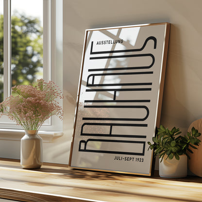 Bauhaus Ausstellung Poster: Framed Modern Art Exhibition Print - BH Green18_007