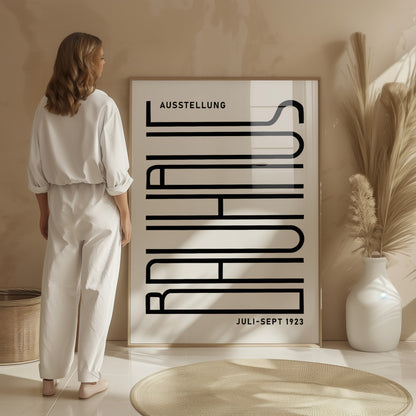 Bauhaus Ausstellung Poster: Framed Modern Art Exhibition Print - BH Green18_007