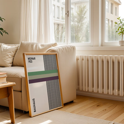 Bauhaus 1923 Exhibition Poster: Mid-Century Art - BH Green18_017