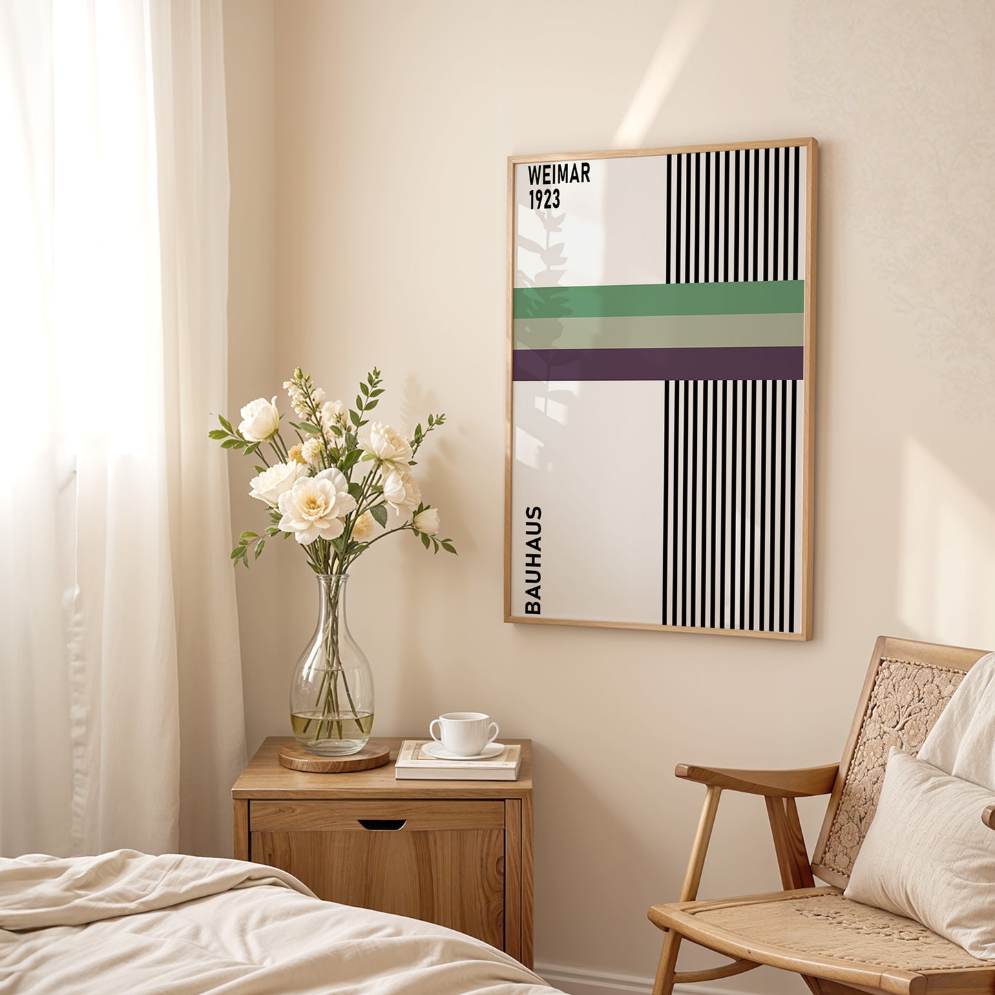 Bauhaus 1923 Exhibition Poster: Mid-Century Art - BH Green18_017