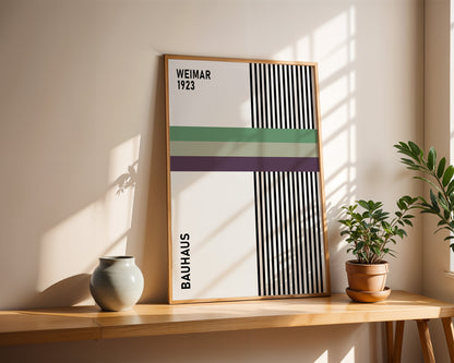 Bauhaus 1923 Exhibition Poster: Mid-Century Art - BH Green18_017