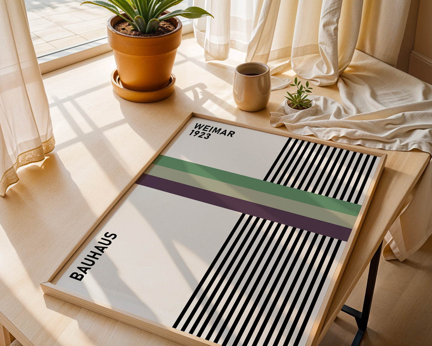 Bauhaus 1923 Exhibition Poster: Mid-Century Art - BH Green18_017