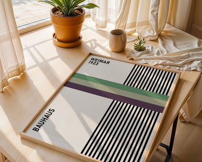 Bauhaus 1923 Exhibition Poster: Mid-Century Art - BH Green18_017