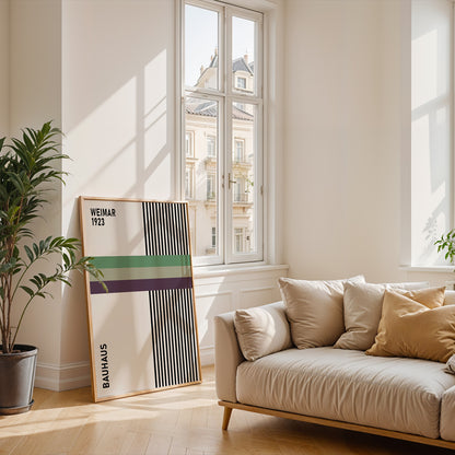 Bauhaus 1923 Exhibition Poster: Mid-Century Art - BH Green18_017