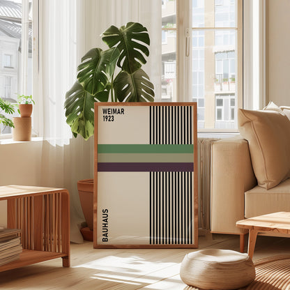 Bauhaus 1923 Exhibition Poster: Mid-Century Art - BH Green18_017
