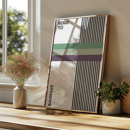 Bauhaus 1923 Exhibition Poster: Mid-Century Art - BH Green18_017