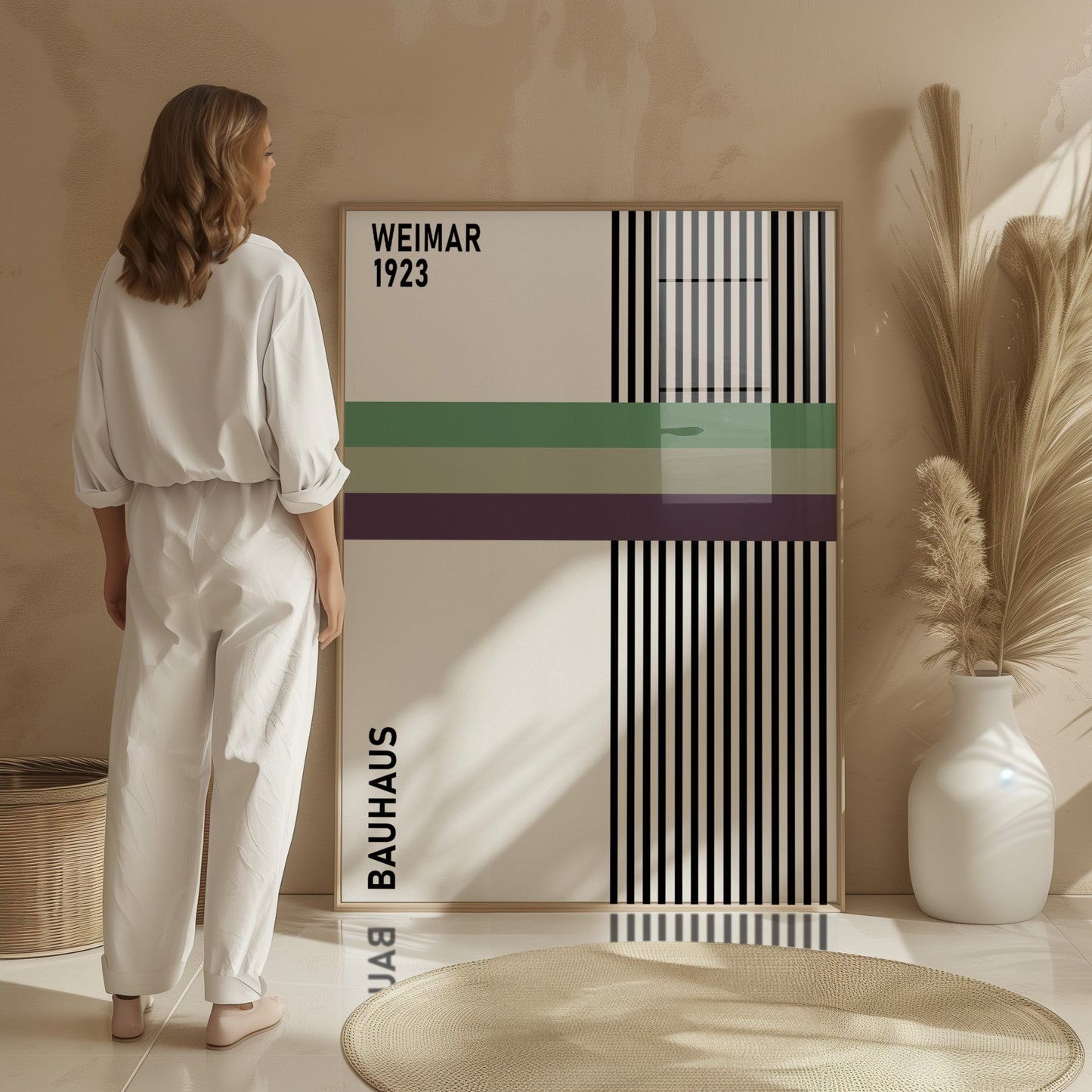 Bauhaus 1923 Exhibition Poster: Mid-Century Art - BH Green18_017