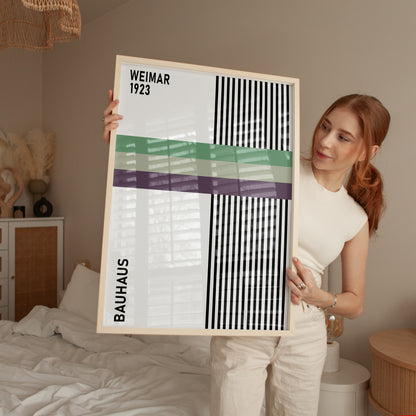 Bauhaus 1923 Exhibition Poster: Mid-Century Art - BH Green18_017