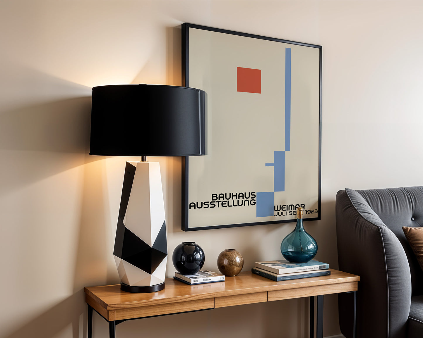 Bauhaus Ausstellung poster, Modern Geometric print - BH 22_011