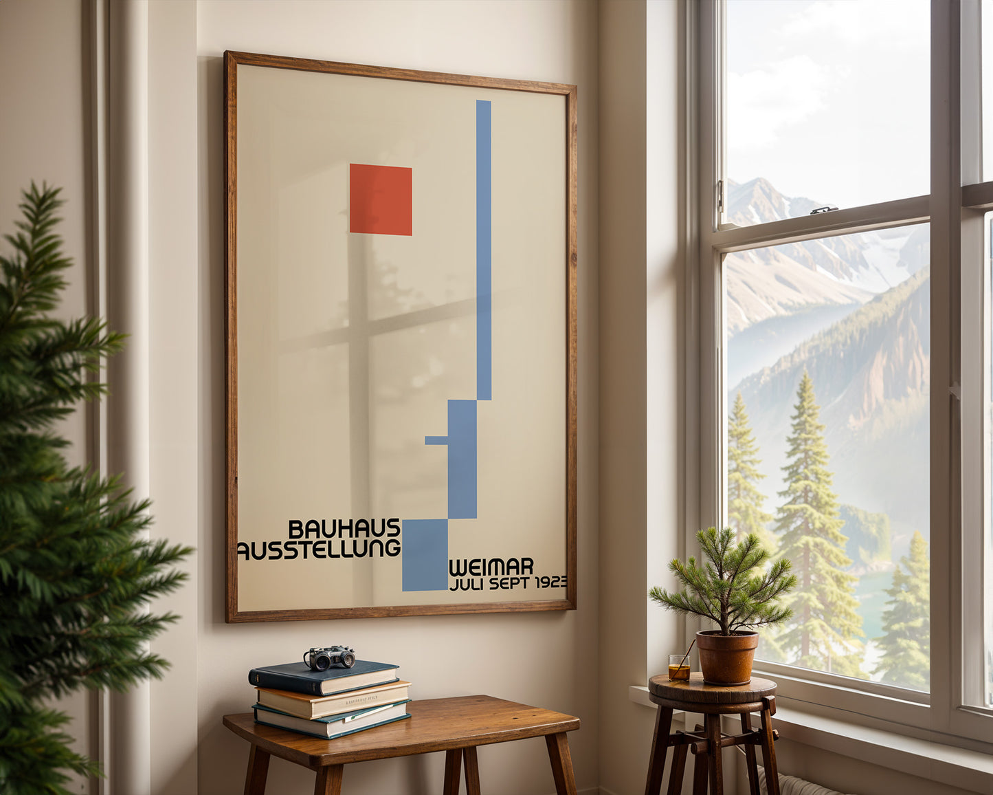 Bauhaus Ausstellung poster, Modern Geometric print - BH 22_011