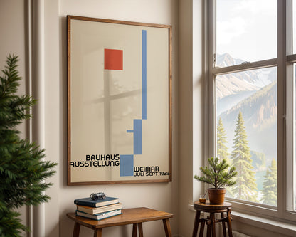 Bauhaus Ausstellung poster, Modern Geometric print - BH 22_011