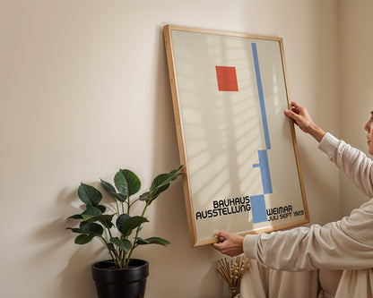 Bauhaus Ausstellung poster, Modern Geometric print - BH 22_011