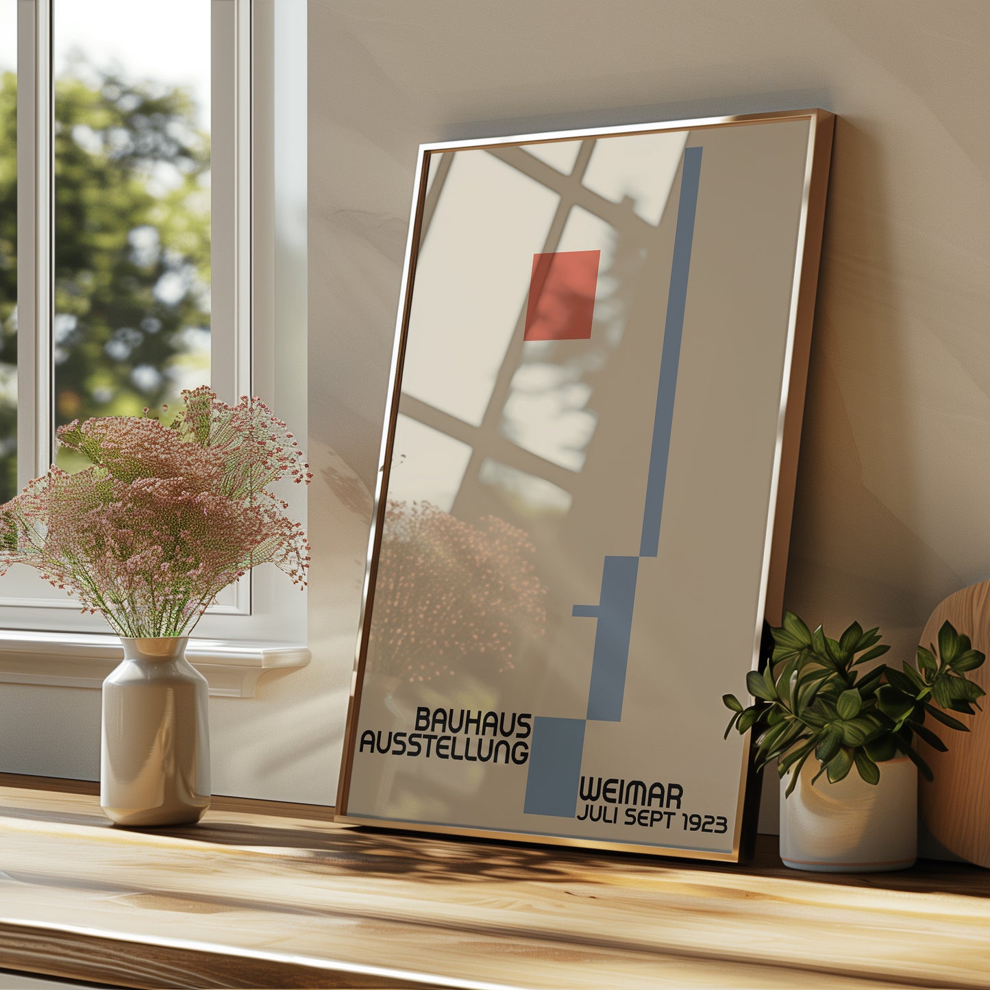 Bauhaus Ausstellung poster, Modern Geometric print - BH 22_011