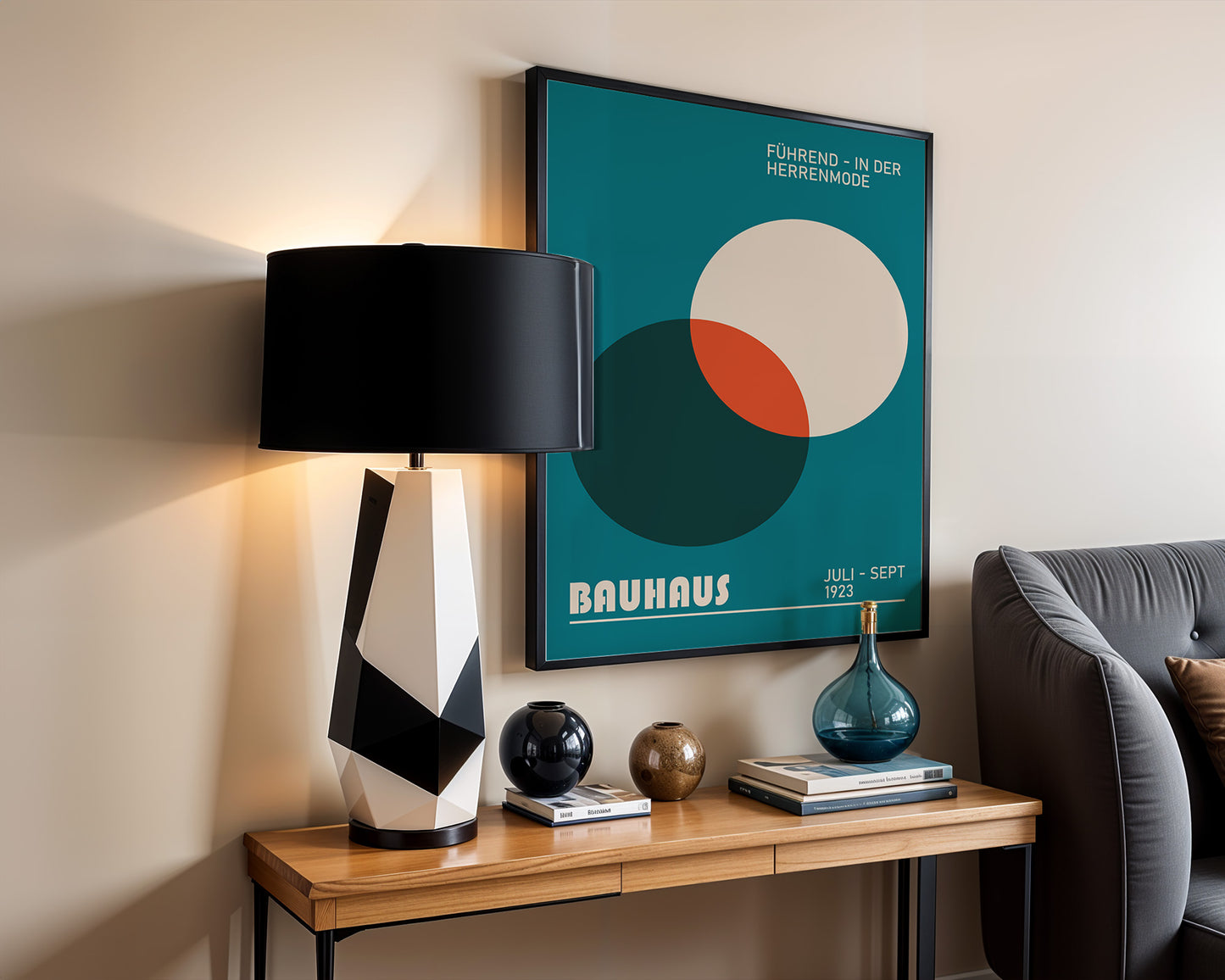 BAUHAUS EXHIBITION poster, Circles Colorful gallery wall art print - BH 22_001