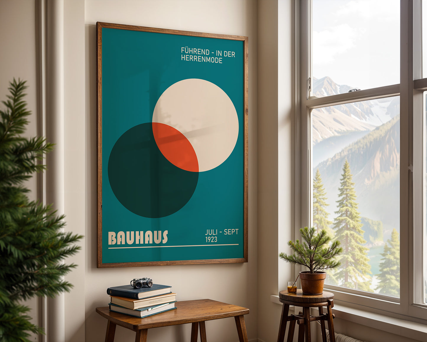 BAUHAUS EXHIBITION poster, Circles Colorful gallery wall art print - BH 22_001