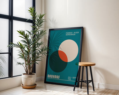 BAUHAUS EXHIBITION poster, Circles Colorful gallery wall art print - BH 22_001
