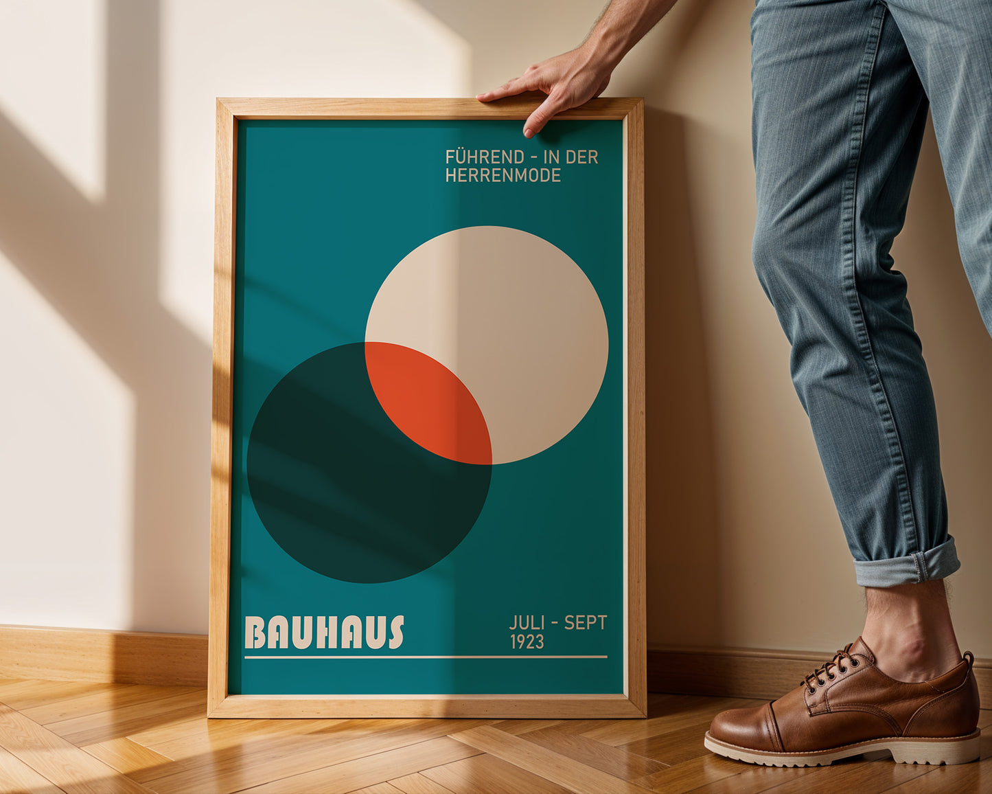 BAUHAUS EXHIBITION poster, Circles Colorful gallery wall art print - BH 22_001