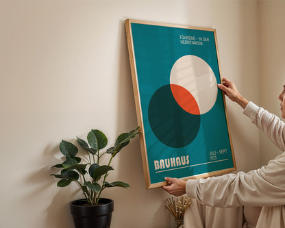 BAUHAUS EXHIBITION poster, Circles Colorful gallery wall art print - BH 22_001