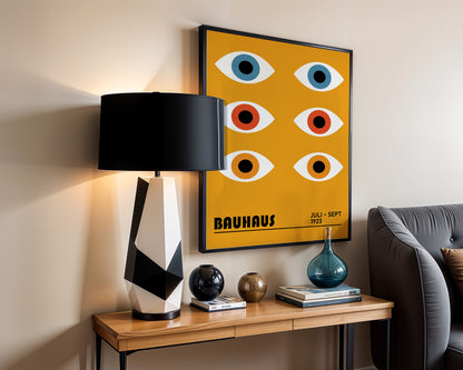 Bauhaus Eyes Art Print, Mid Century Modern Poster - BH 22_005