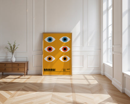 Bauhaus Eyes Art Print, Mid Century Modern Poster - BH 22_005