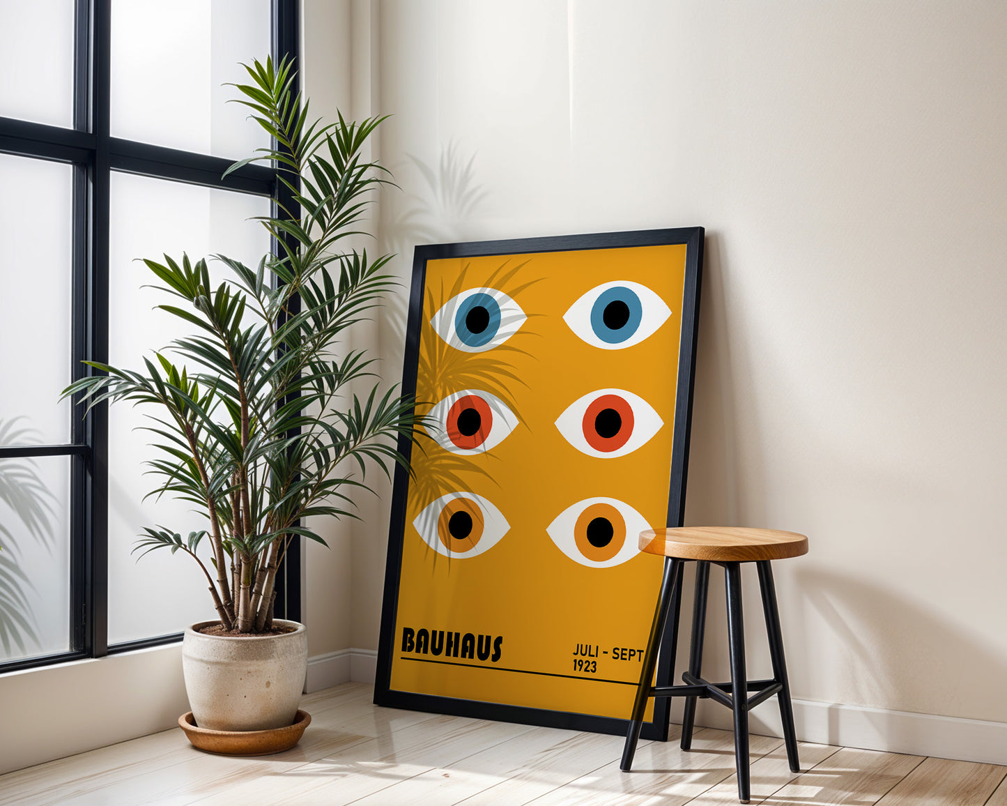 Bauhaus Eyes Art Print, Mid Century Modern Poster - BH 22_005