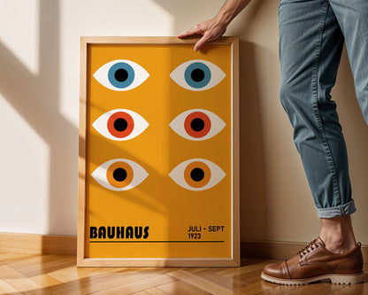 Bauhaus Eyes Art Print, Mid Century Modern Poster - BH 22_005