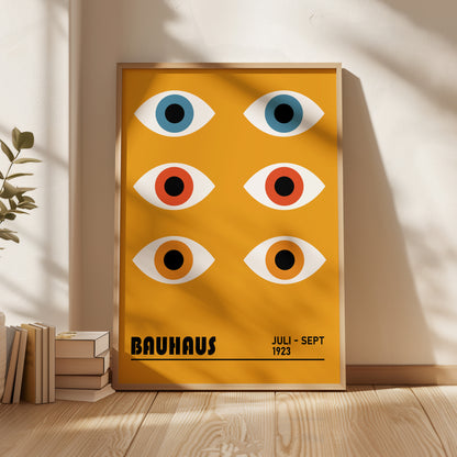 Bauhaus Eyes Art Print, Mid Century Modern Poster - BH 22_005