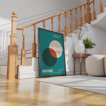 BAUHAUS EXHIBITION poster, Circles Colorful gallery wall art print - BH 22_001