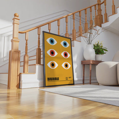 Bauhaus Eyes Art Print, Mid Century Modern Poster - BH 22_005