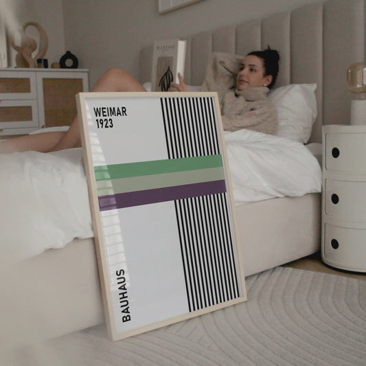 Bauhaus 1923 Exhibition Poster: Mid-Century Art - BH Green18_017